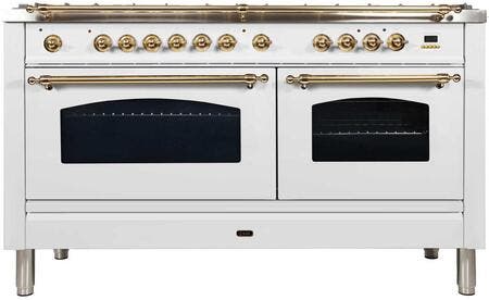 Ilve UPN150FDMPBLP Liquid Propane In White W/ Brass Trim