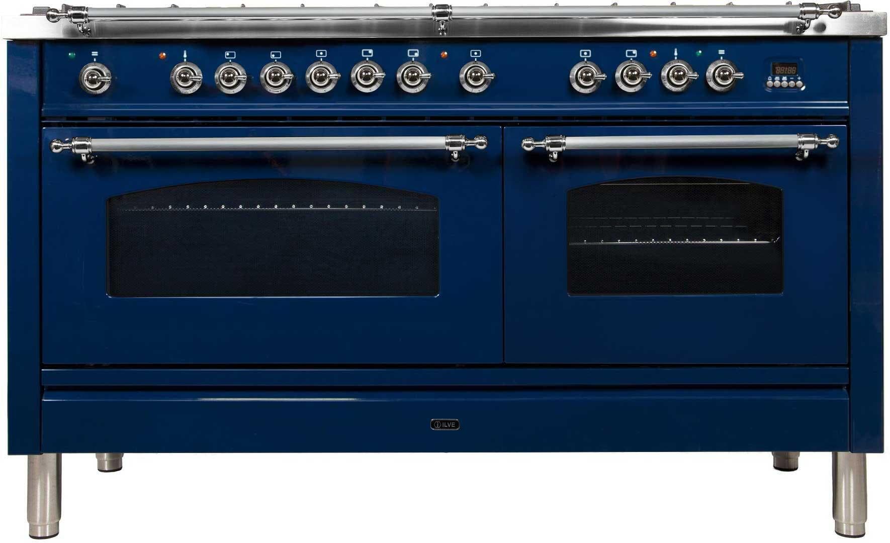 Ilve UPN150FDMPBLXLP Liquid Propane In Midnight Blue W/ Chrome Trim