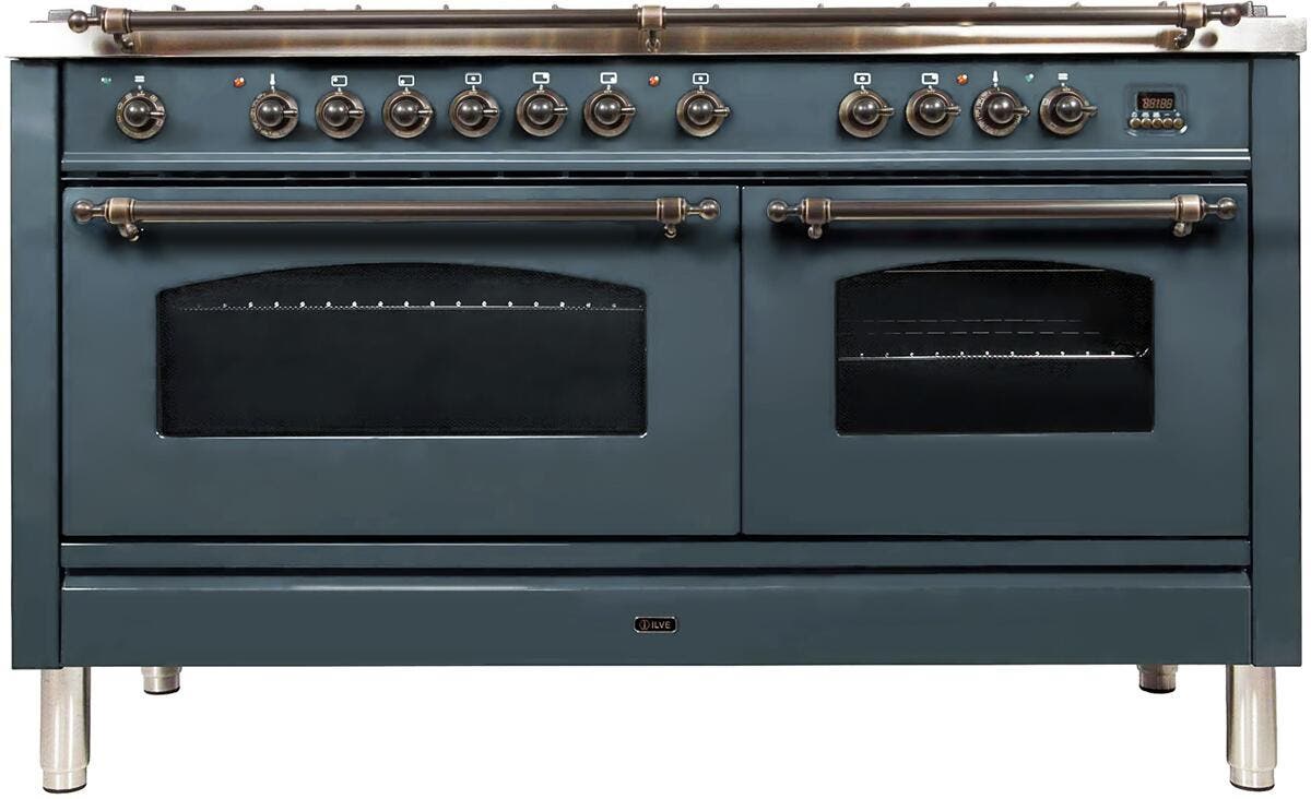 Ilve UPN150FDMPGUYLP Liquid Propane In Blue Grey W/ Bronze Trim