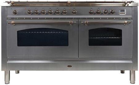Ilve UPN150FDMPIYLP Liquid Propane In Stainless Steel W/ Bronze Trim