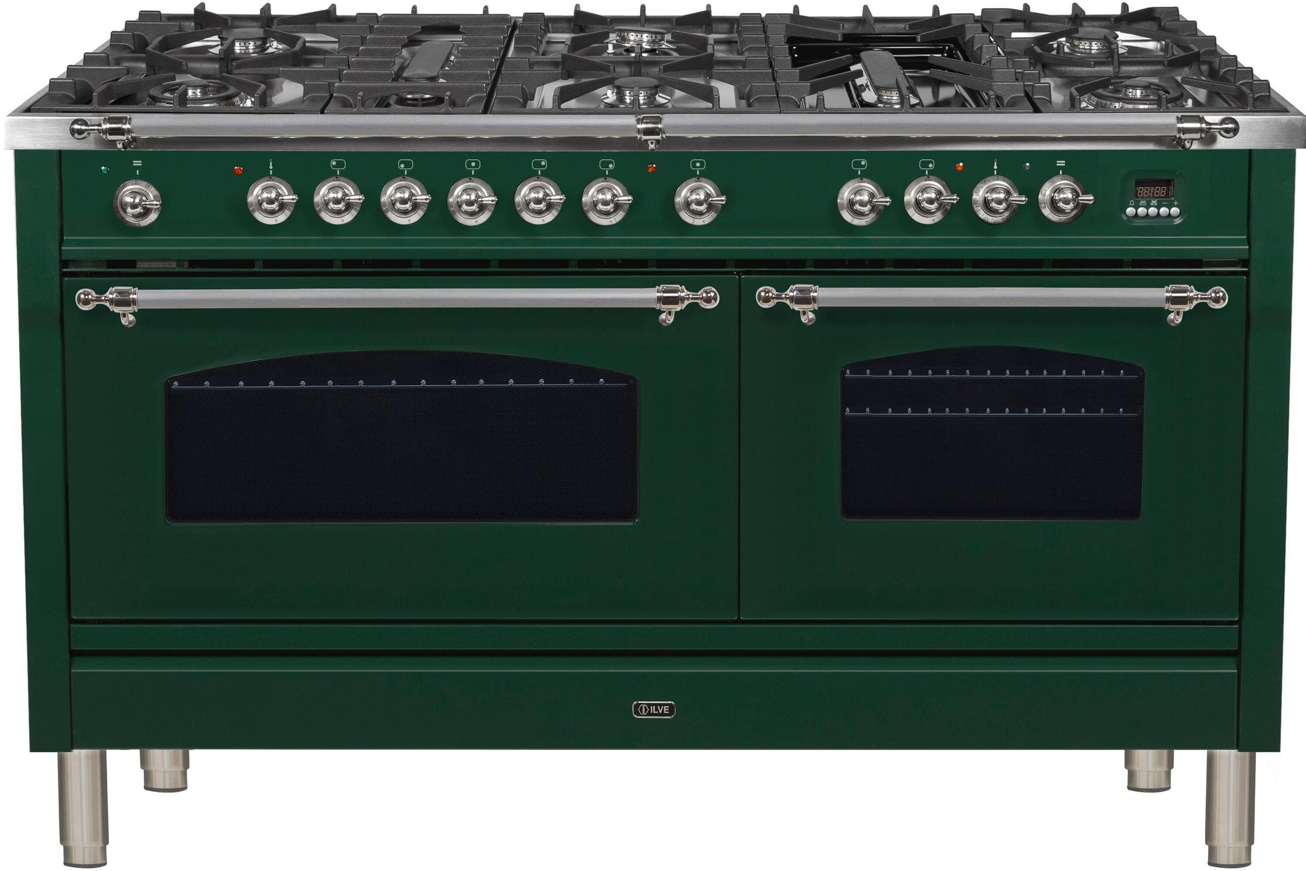 Ilve UPN150FDMPVSXLP Liquid Propane In Emerald Green W/ Chrome Trim