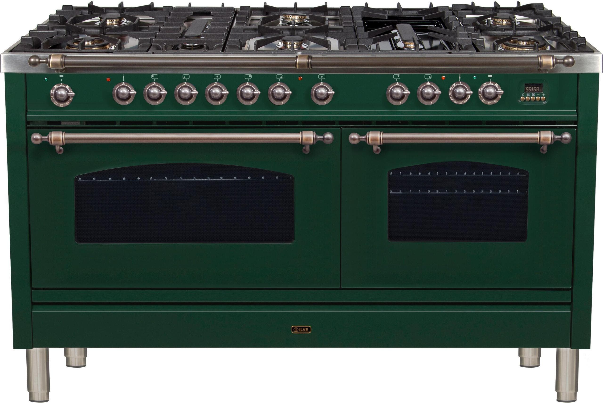 Ilve UPN150FDMPVSYLP Liquid Propane In Emerald Green W/ Bronze Trim