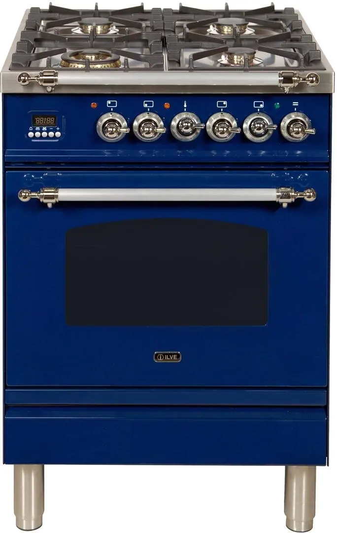 Ilve UPN60DMPBLXLP Liquid Propane In Midnight Blue W/ Chrome Trim