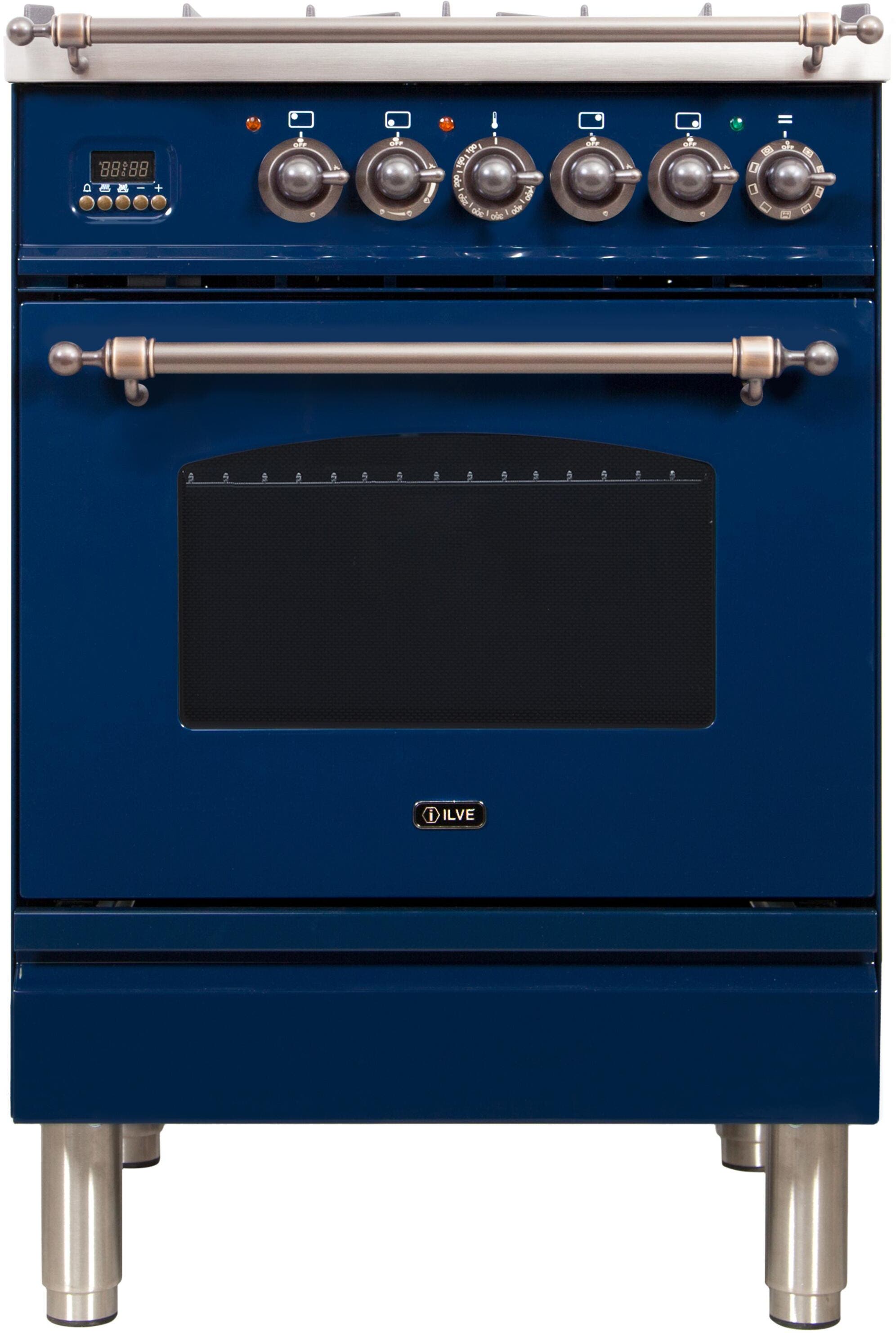 Ilve UPN60DMPBLYLP Liquid Propane In Midnight Blue W/ Bronze Trim