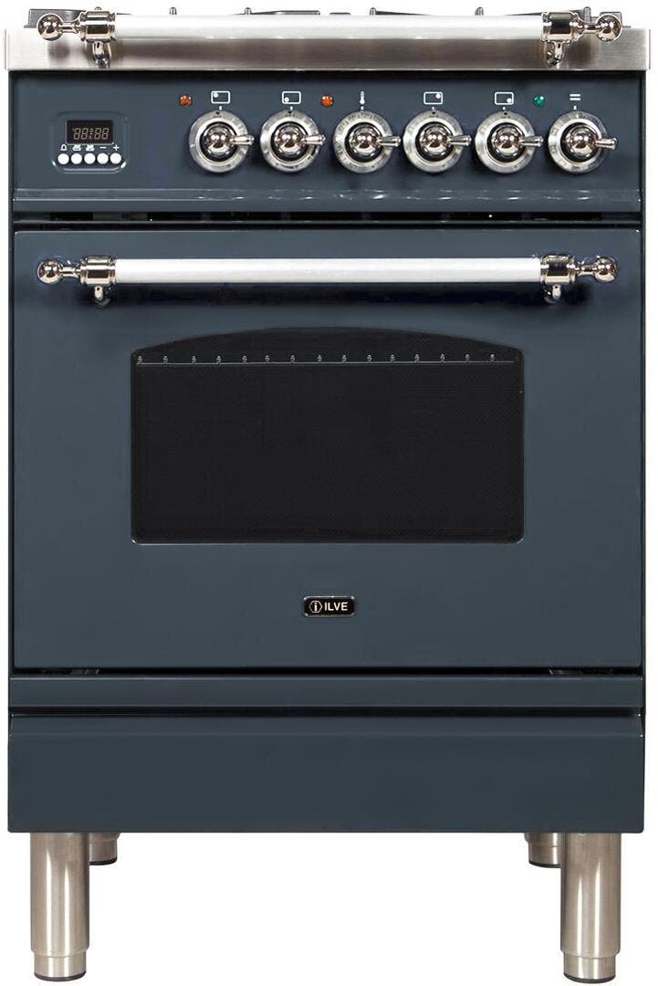 Ilve UPN60DMPGUXLP Liquid Propane In Blue Grey W/ Chrome Trim