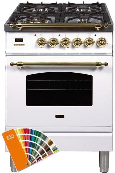 Ilve UPN60DMPRALLP Liquid Propane In Custom Ral Color W/ Brass Trim