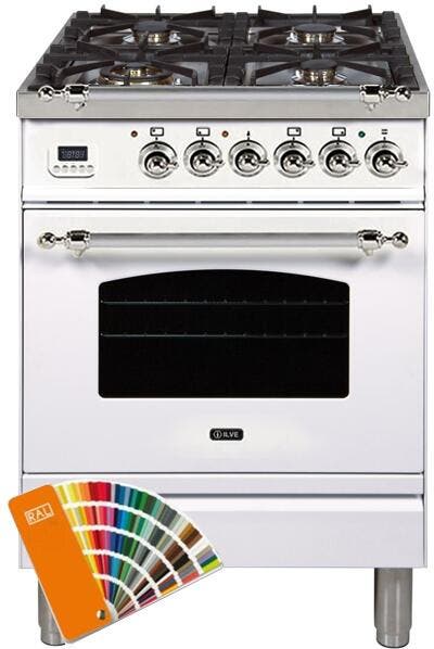 Ilve UPN60DMPRALXLP Liquid Propane In Custom Ral Color W/ Chrome Trim