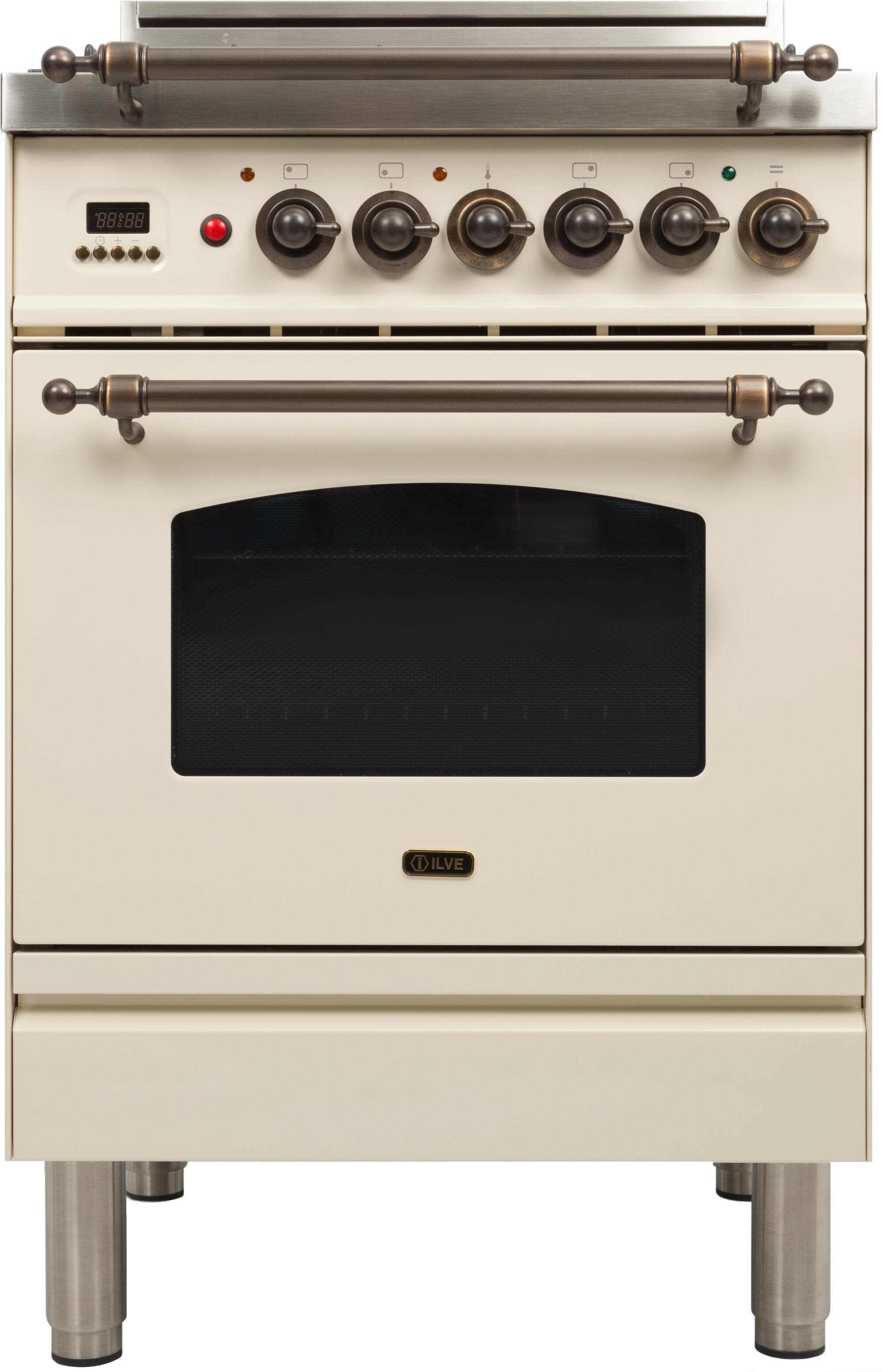 Ilve UPN60DVGGAYLP Liquid Propane In Antique White W/ Bronze Trim