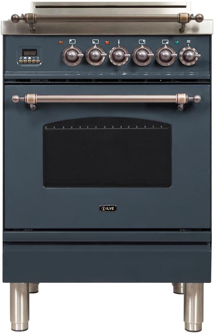 Ilve UPN60DVGGGUYLP Liquid Propane In Blue Grey W/ Bronze Trim