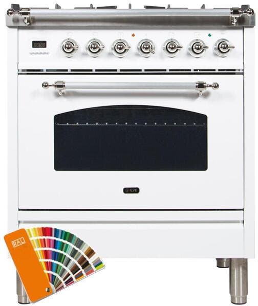 Ilve UPN76DMPRALXLP Liquid Propane In Custom Ral Color W/ Chrome Trim