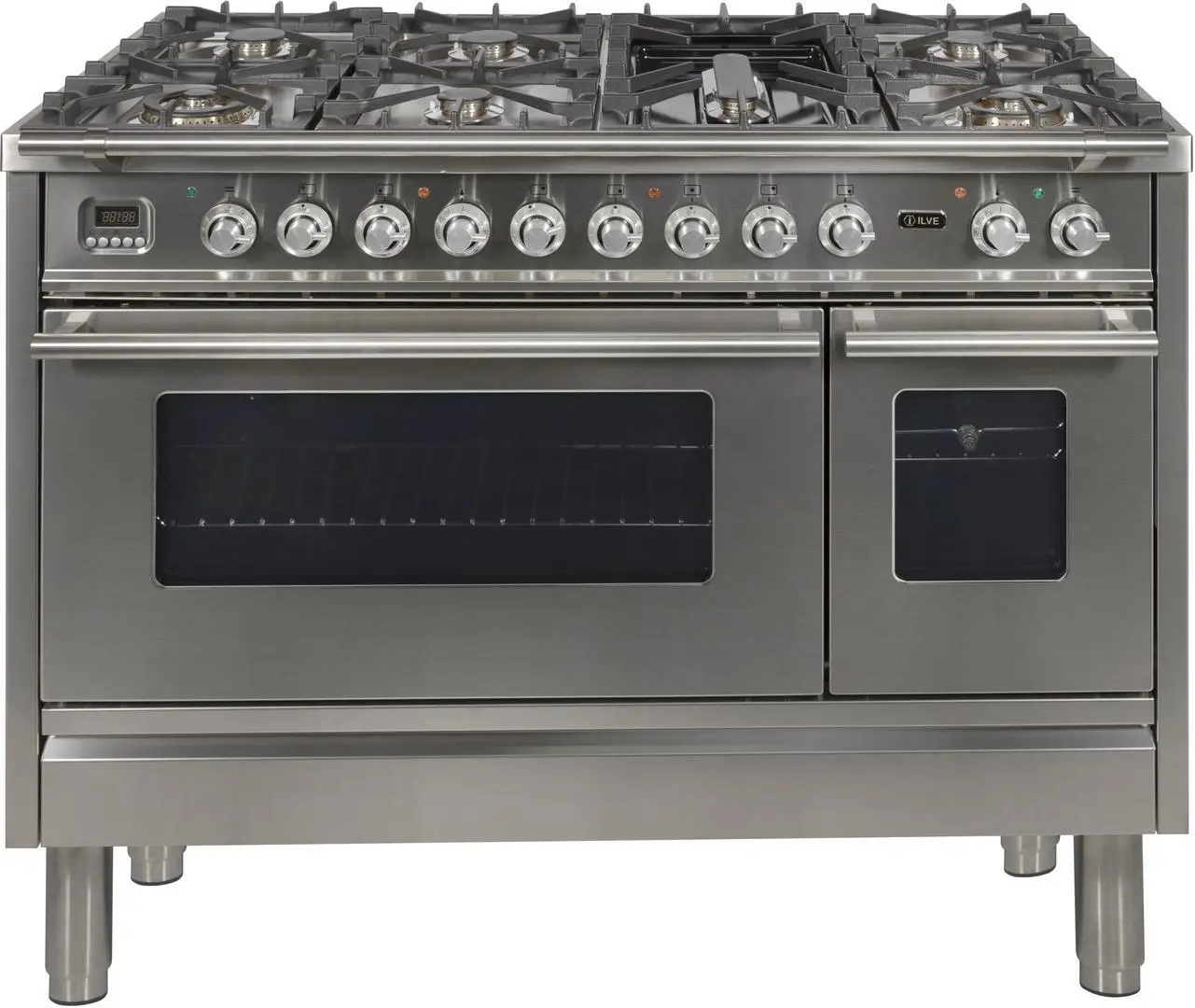 Ilve UPW120FDMPILP Liquid Propane In Stainless Steel W/ Chrome Trim