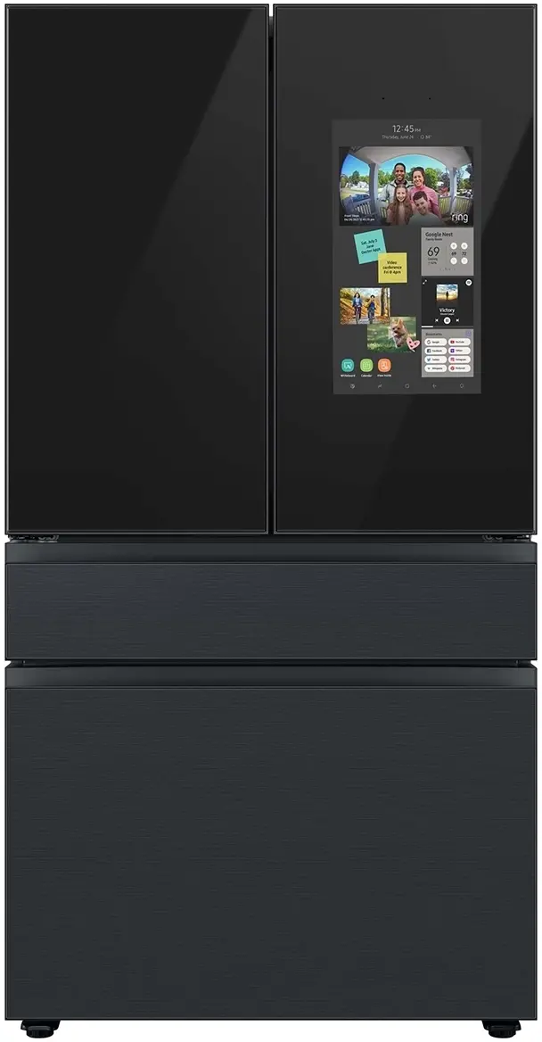 Samsung RF29BB89008M Charcoal Glass Top Panel with Black Steel Middle a...