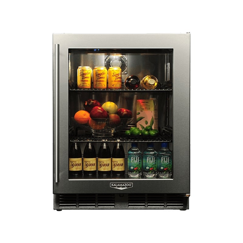 Kalamazoo KHP24CO42RLS4 24" Dual-Zone Refrigerator/Wine Chiller: Stainless...