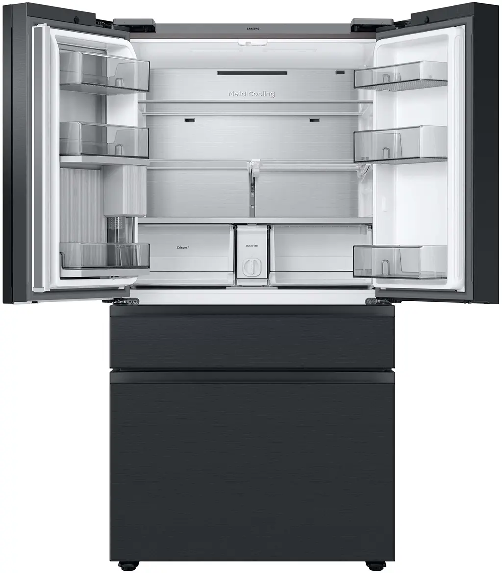 Samsung RF29BB89008M Charcoal Glass Top Panel with Black Steel Middle a...