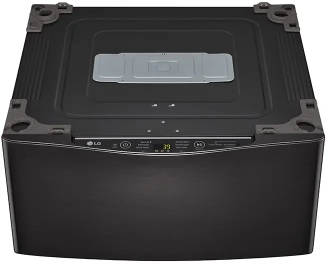 29 Inch Sidekick Pedestal Washer with 1.0 cu. ft. Capacity, 6 Wash Cycles, 3 Wash Options, Smart Diagnosis, NeveRust™ Stainless Steel Drum, TwinWash™ Compatible, 3-Motion Technology, and Child Lock