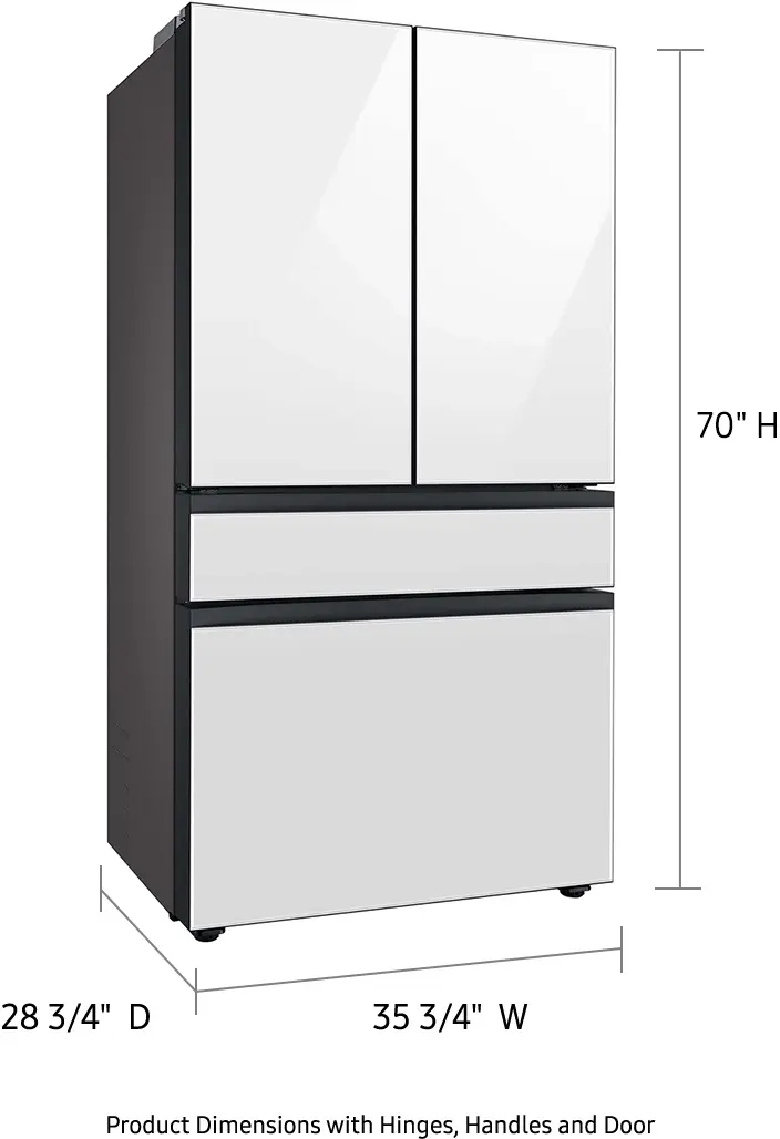 Samsung RF23BB820012 White Glass