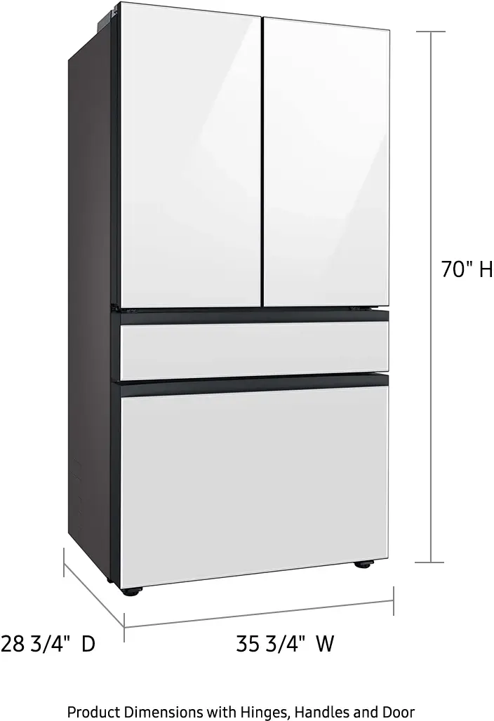 Samsung RF23BB860012 White Glass