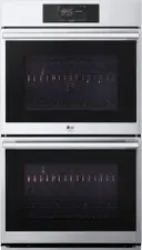 30 Inch Smart Double Electric Wall Oven with 9.4 cu. ft. Total Capacity, 4-Mode True Convection, Air Fry Setting, InstaView® Window, Steam Sous Vide, LCD Touch Display, Broiler, Soft Close Door, 12 Hr. Shut-Off, EasyClean® Self-Clean, and Temperature Probe