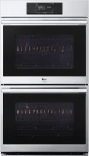30" Electric Double Wall Oven, 9.4 cu. ft. Total Capacity LCD Touch-Screen Control, Instaview, Steam Sous Vide, Air Fry