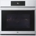 30 Inch Smart Electric Single Wall Oven with 4.7 cu.ft Capacity, ThinQ® Technology, InstaView® Window, Air Fry, Steam Sous Vide, EasyClean®, 4-Mode True Convection, Full Extension Glide Racks, and Full Color LCD Touch Display