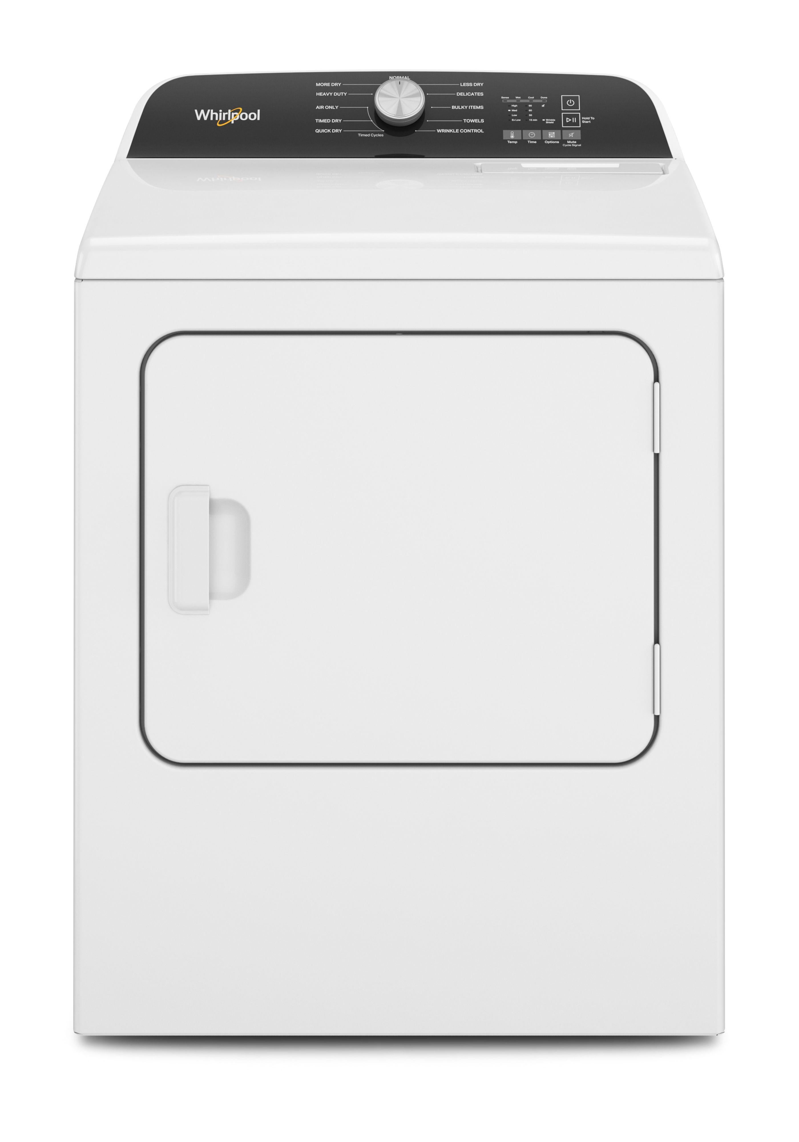 Whirlpool WED500CMW 7.0 Cu. Ft. Long Vent Electric Moisture