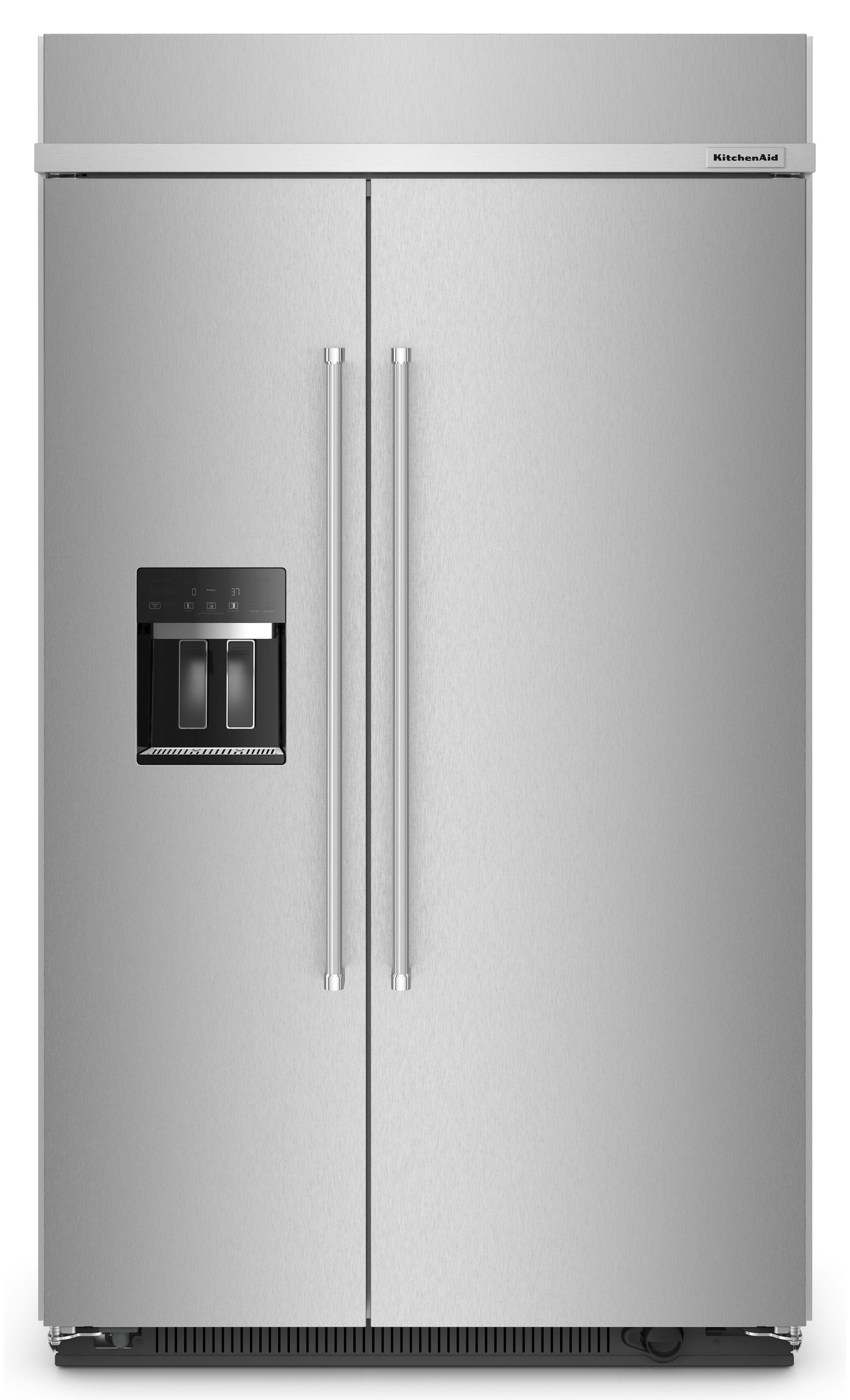 KitchenAid KBSD708MPS 48 Inch Built-In Side-by-Side Refrigerator