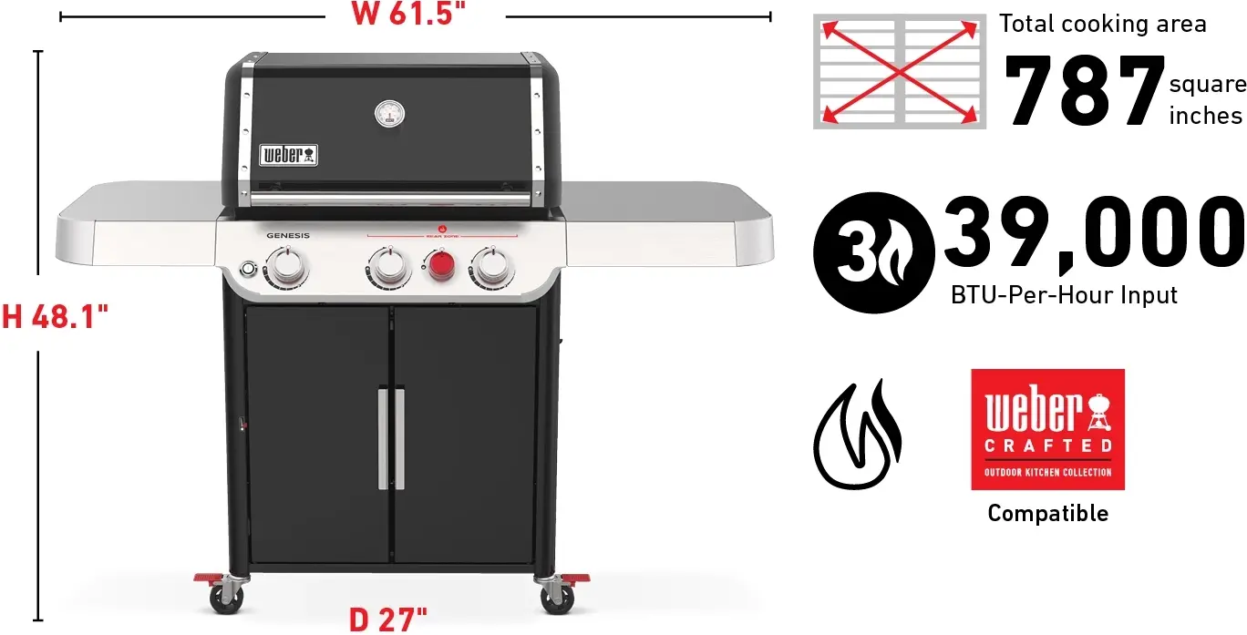 Weber 35310001 Liquid Propane, Black