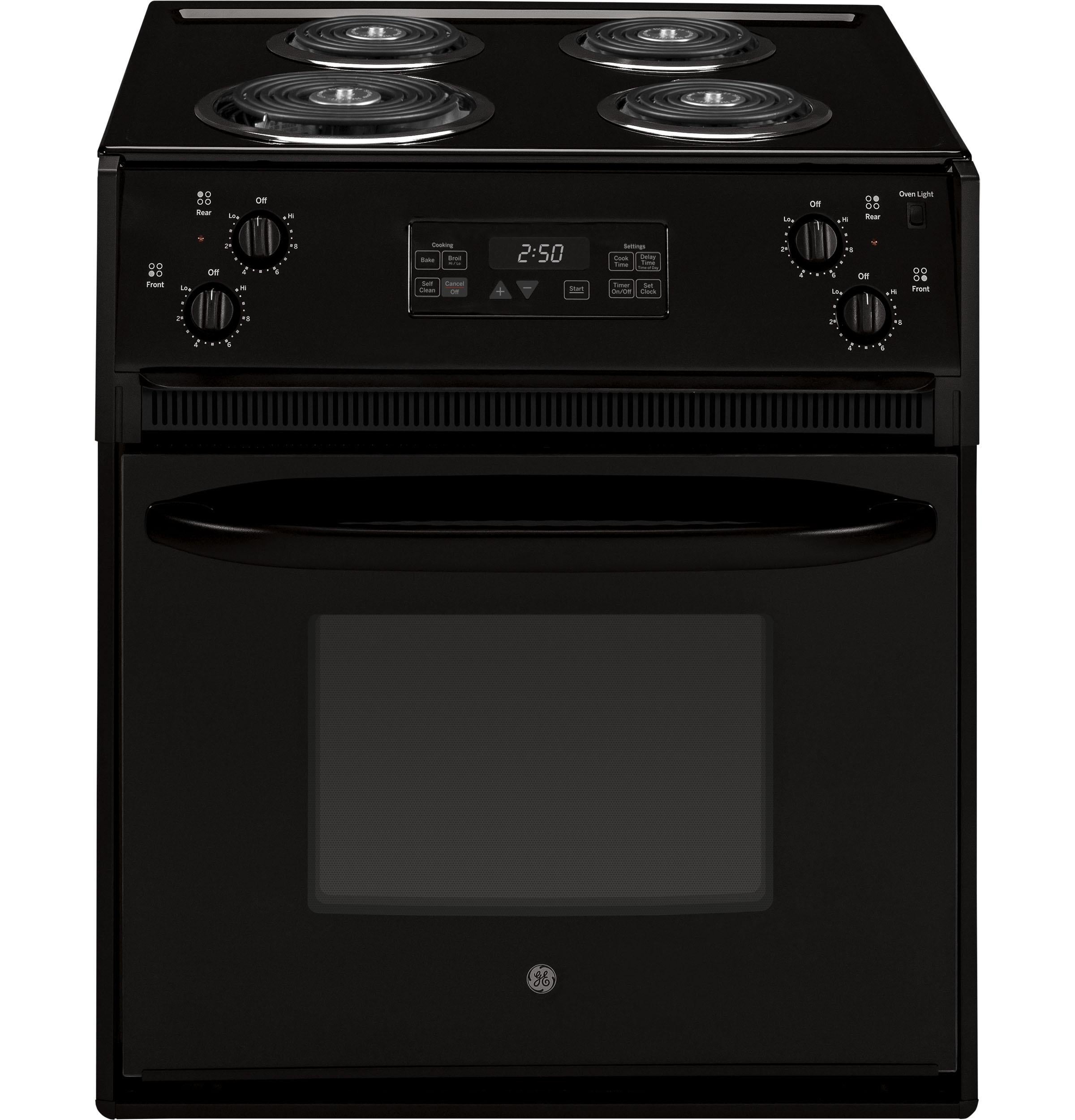 GE JM250DTWW 27 Inch Drop-in Electric Range White | Plesser's