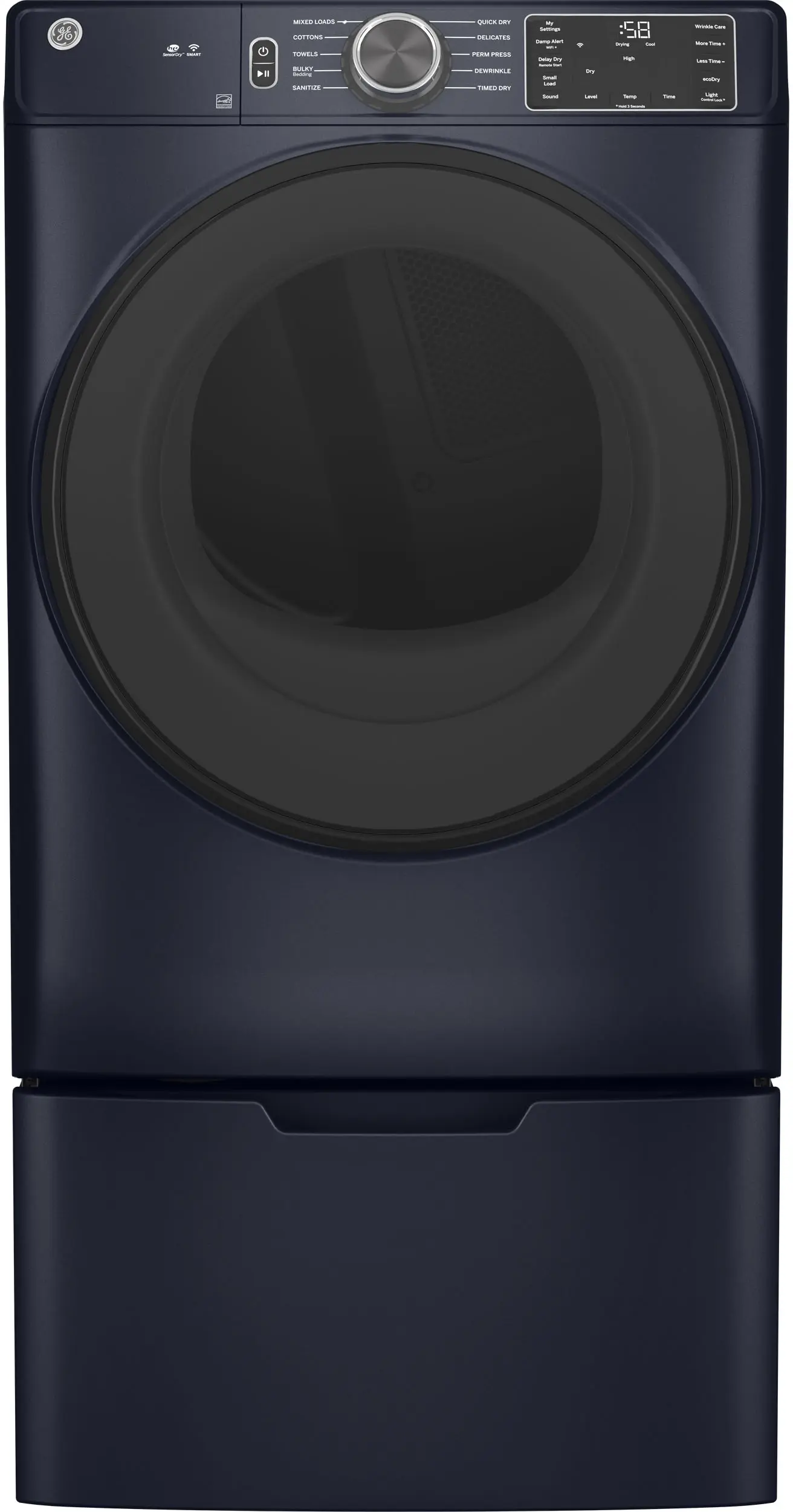 SHARP Plasmacluster DRYER ディープブルー GE GFD55ESPRRS 28 Inch Electric Smart Dryer Sapphire Blue