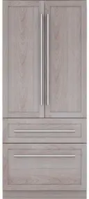 36 Inch Built-In 4-Door French Door Smart Refrigerator with 16.2 cu. ft. Total Capacity, Internal Water Dispenser, and Ice Maker