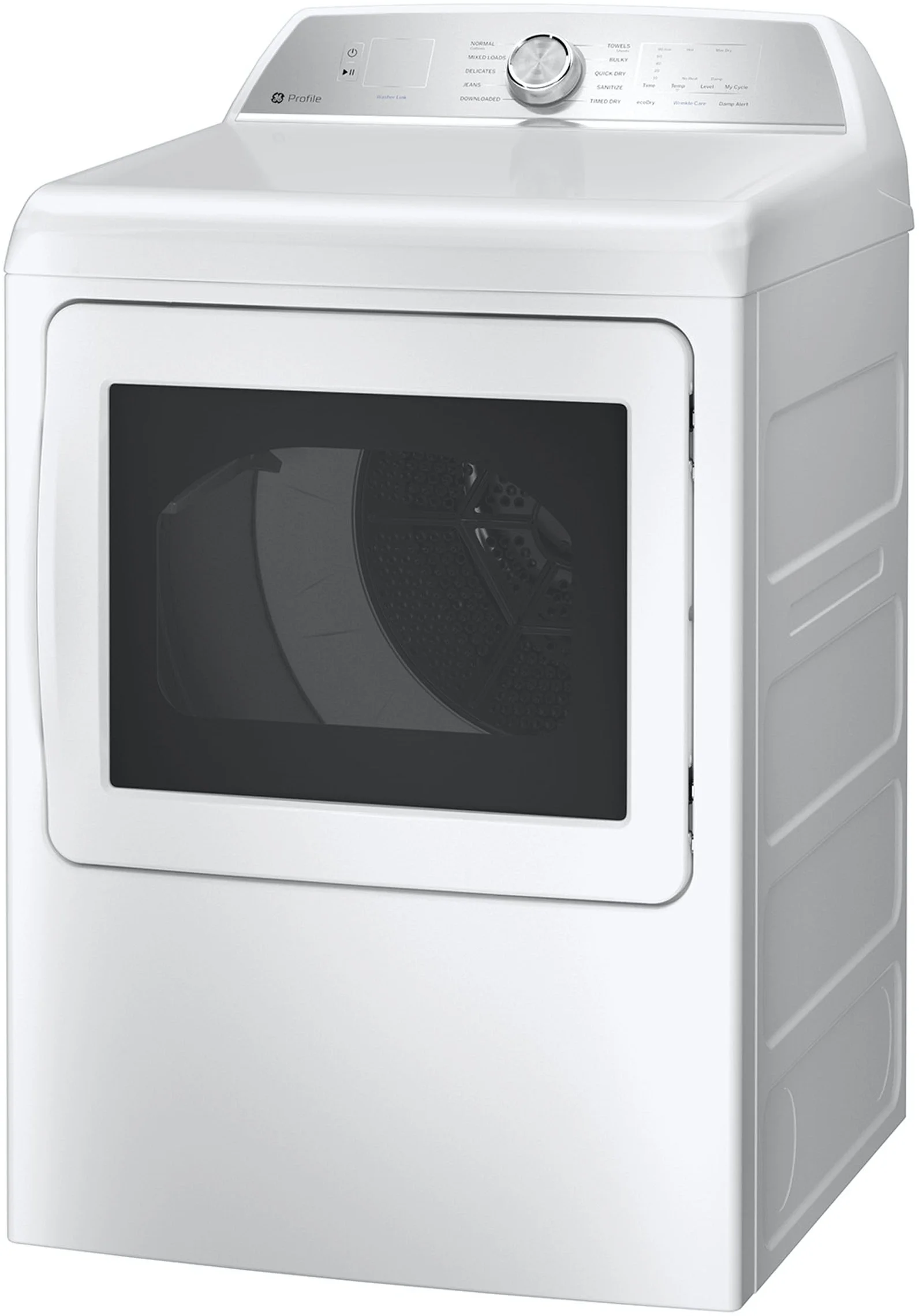 GE PTD60EBSRWS 27 Inch Electric Dryer White | Plesser's Appliances