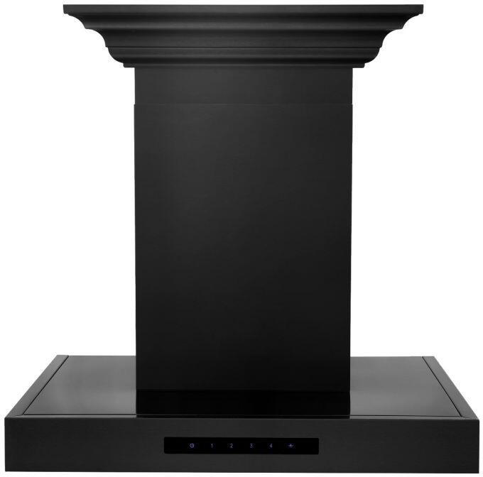 Zline BSKENCRN24 Wall MountRange Hood: 24 Inch Black Stainless Stee...