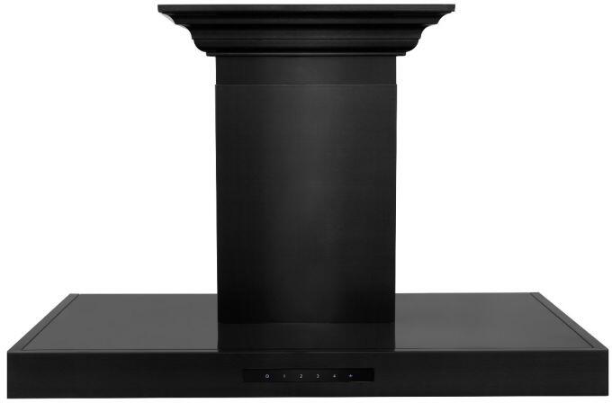 Zline BSKENCRN36 Wall MountRange Hood: 36 Inch Black Stainless Stee...