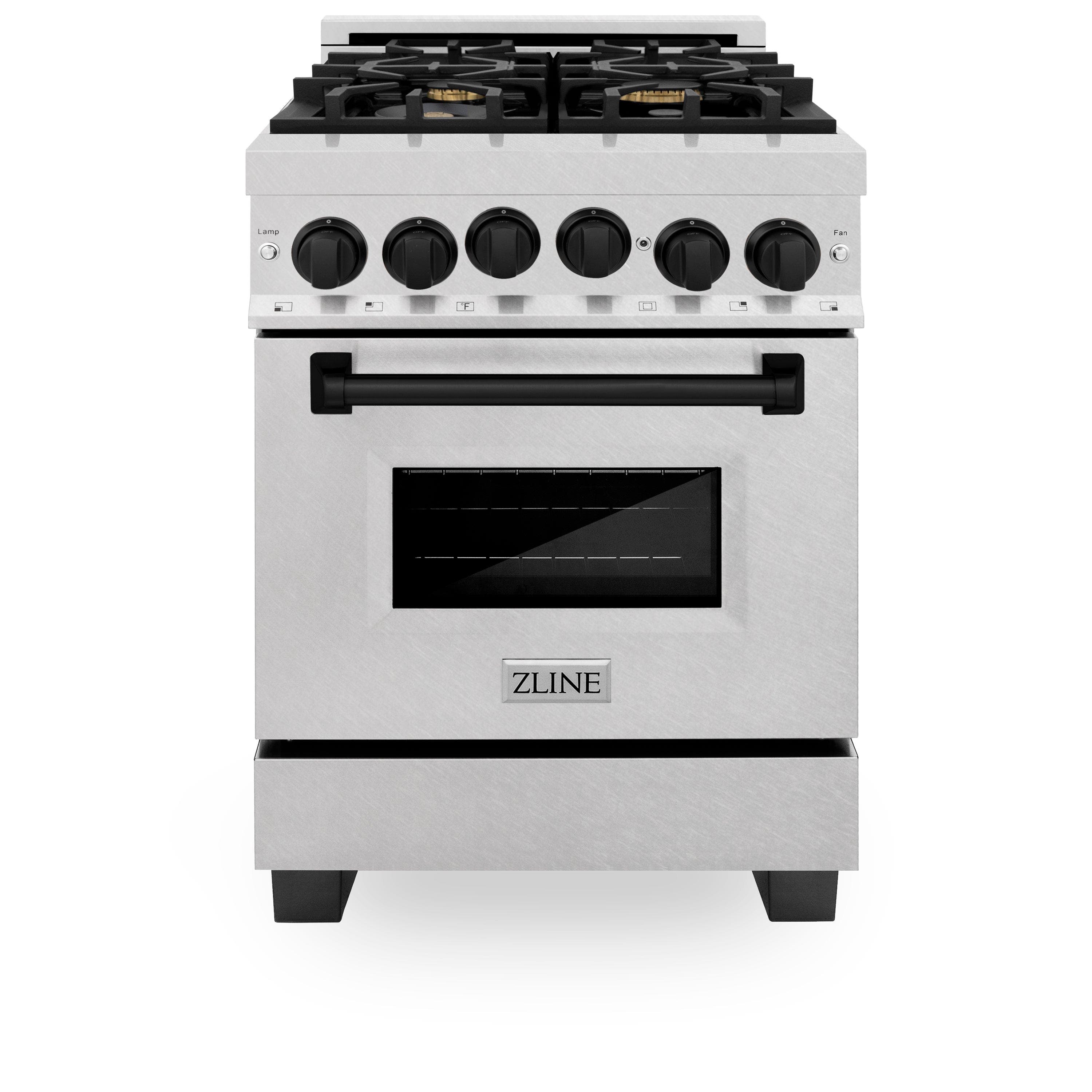Zline RGSZSN24CB Durasnow Stainless Steel With Champagne Bronze Acc...