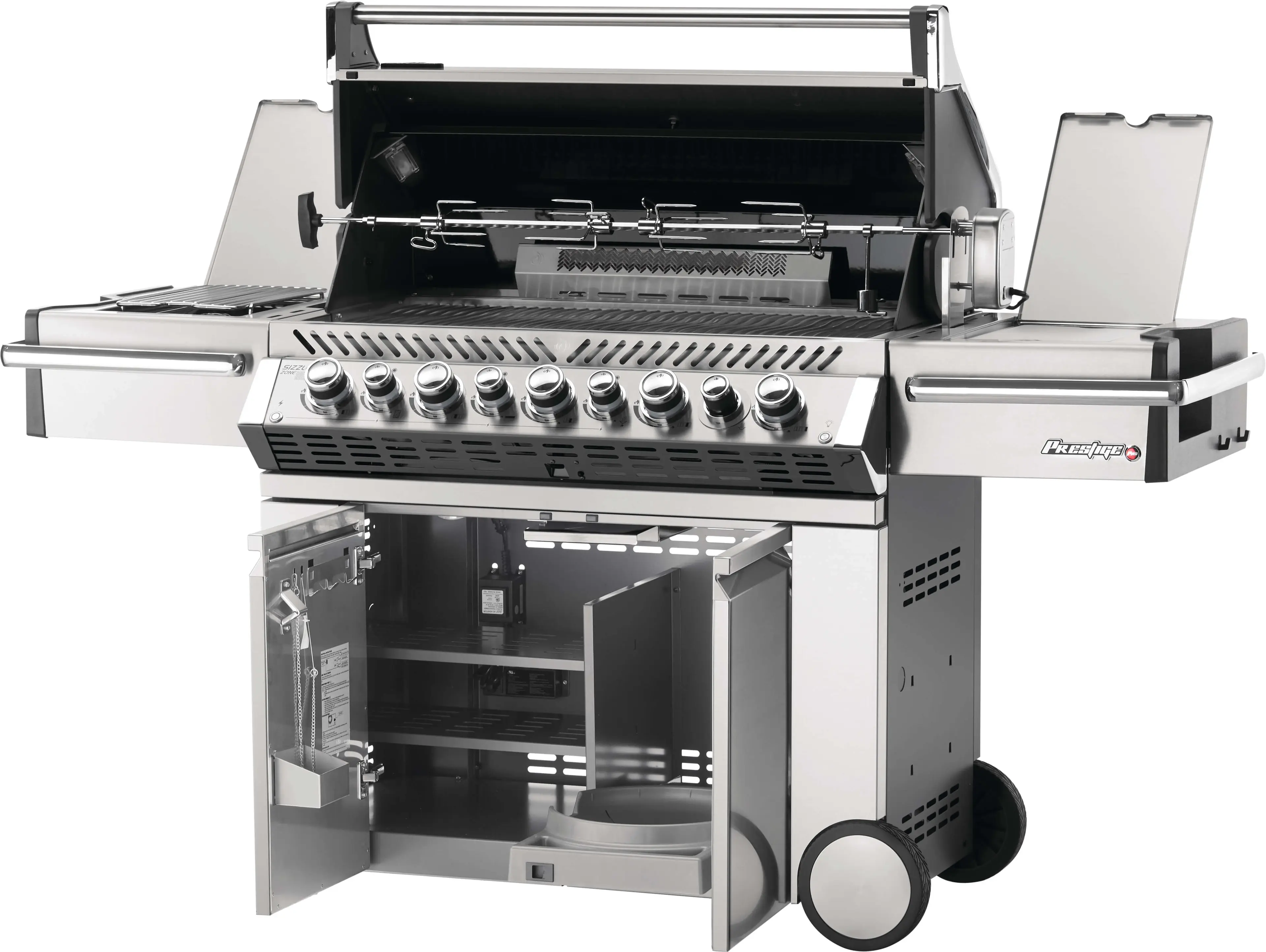 Napoleon PRO665RSIBPSS3 76 Inch Freestanding Grill Stainless Steel Napoleon PRO665RSIBPSS3 76 Inch Freestanding Grill Stainless Steel