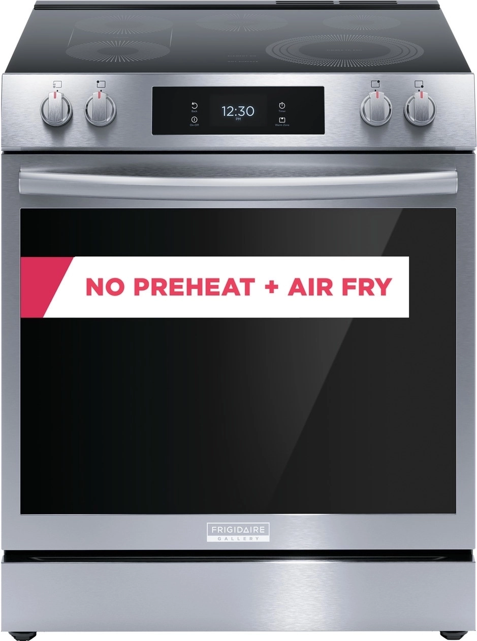 Frigidaire GCFE3060BF 30 Freestanding Electric Range w Air Fry Stainless Steel Plesser s Appliances