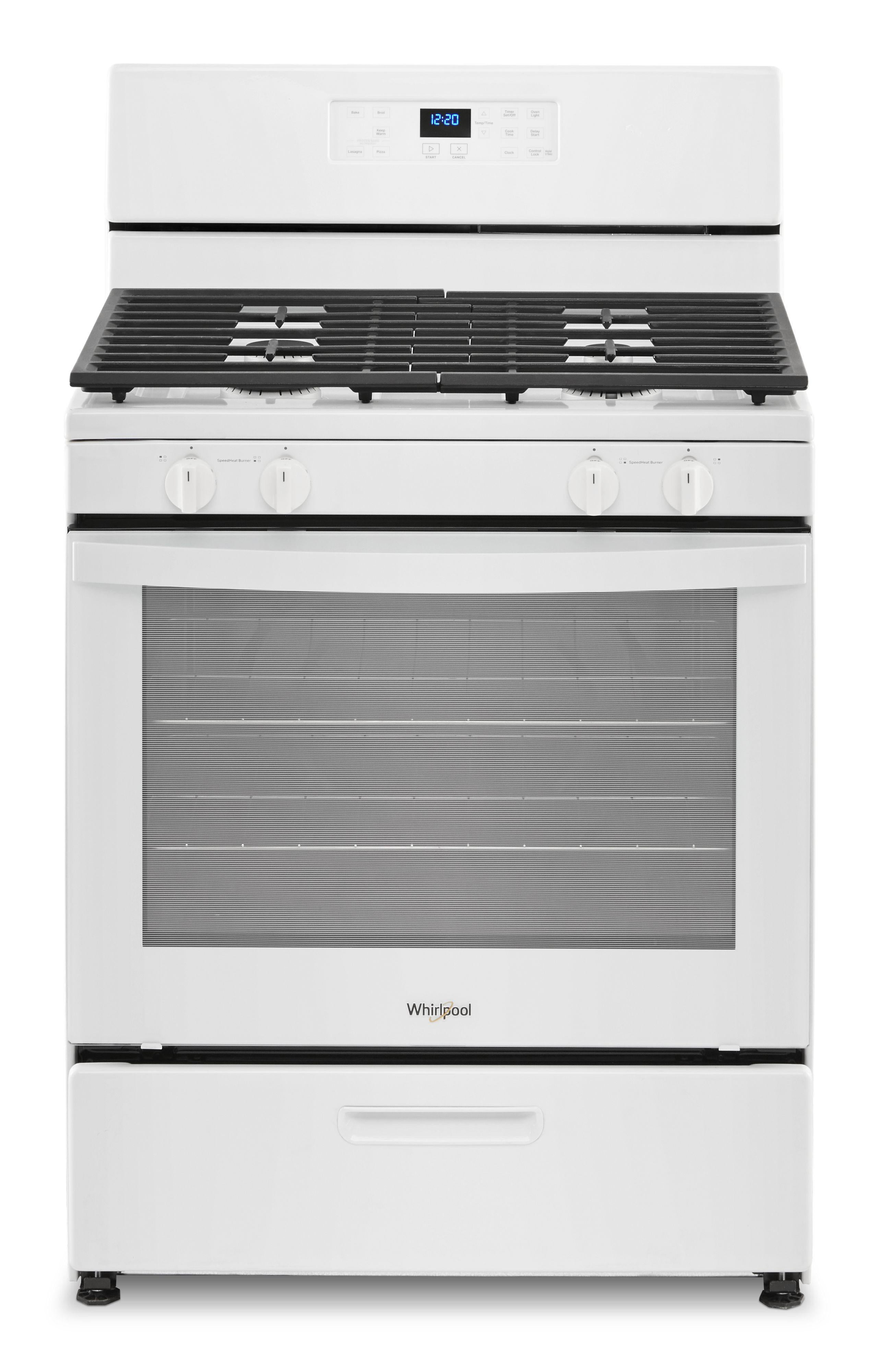 Whirlpool WFG320M0MW 30" Gas Freestanding Range With Manual Clean