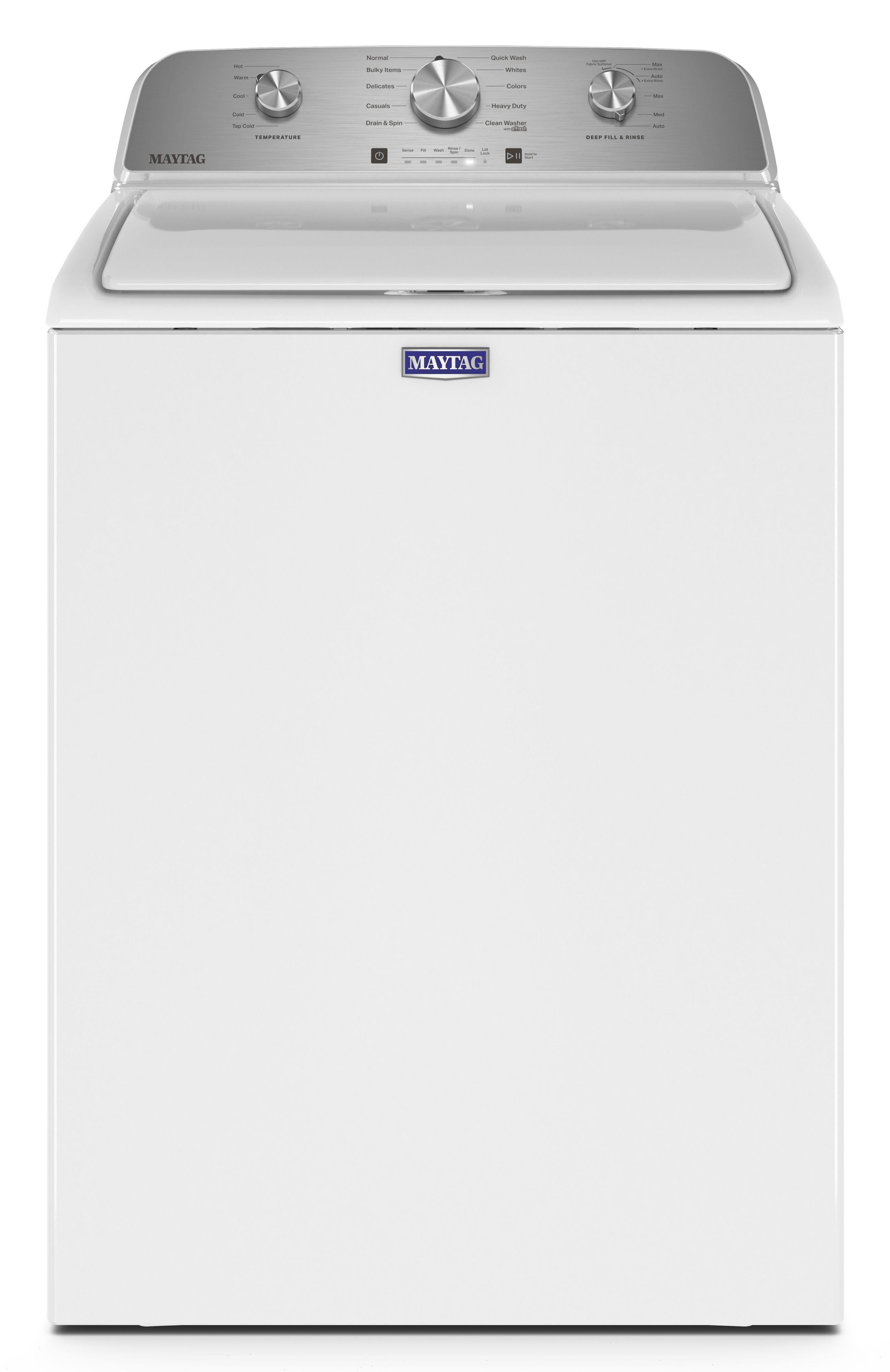 Maytag MVW4505MW 28 Inch Top Load Smart Washer White | Plesser's