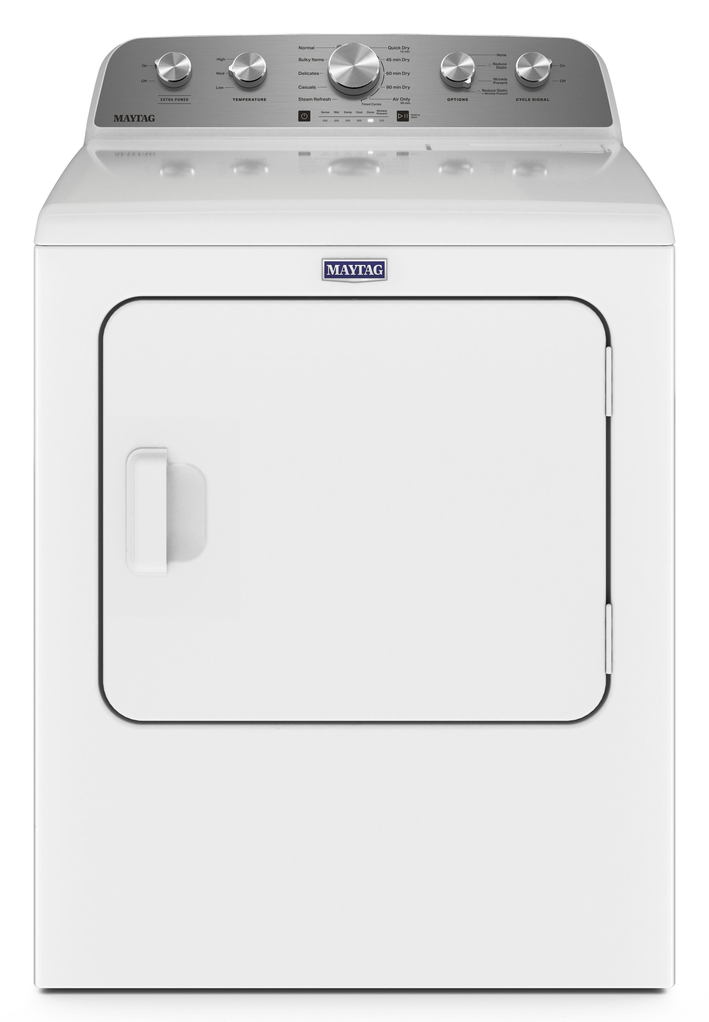 Maytag MED5430MW 7.0 cu ft Front Load Electric Dryer: White