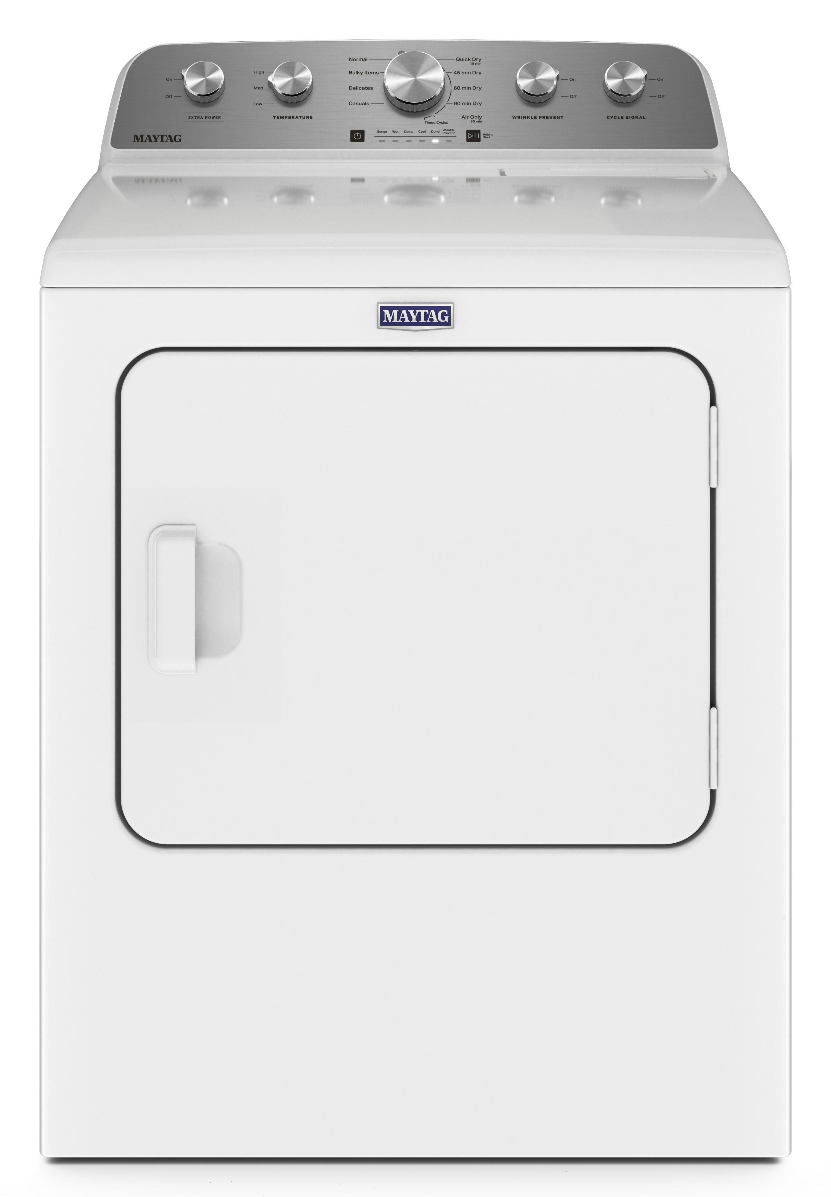 Maytag MGD5030MW 7.0 cu ft Front Load Gas Dryer: White | Plesser's
