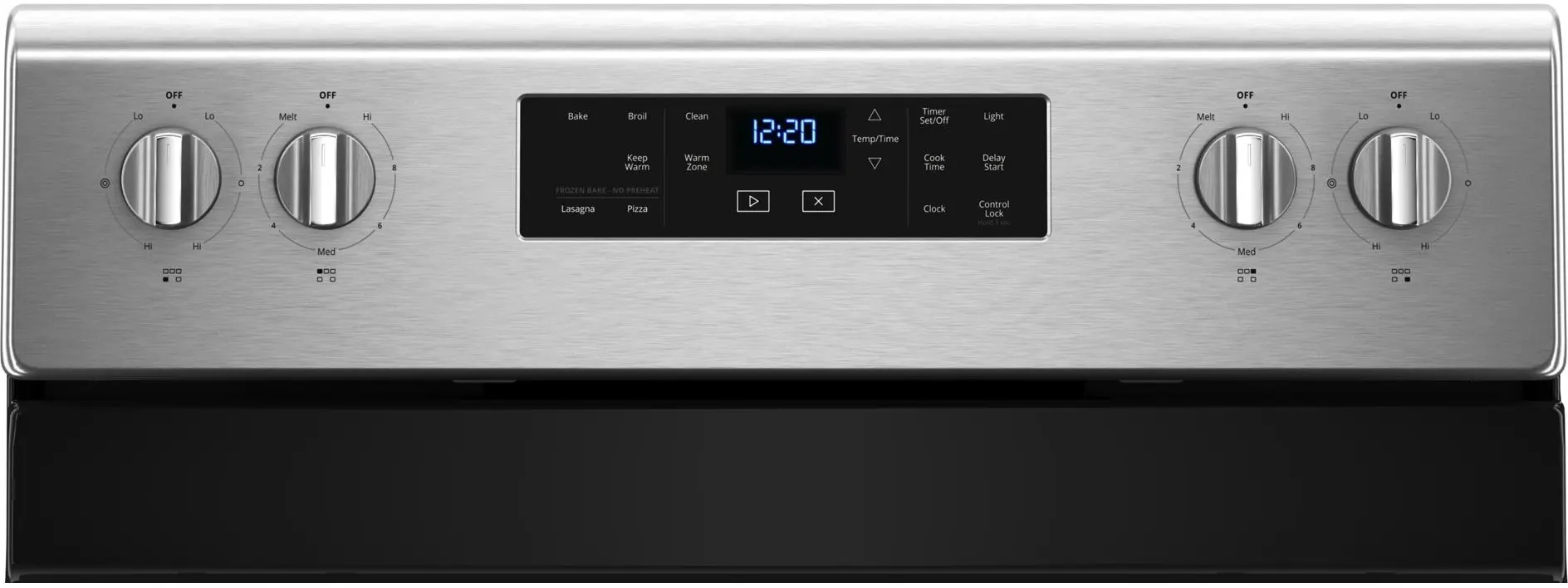 Whirlpool WFE525S0HS Black on Stainless Steel