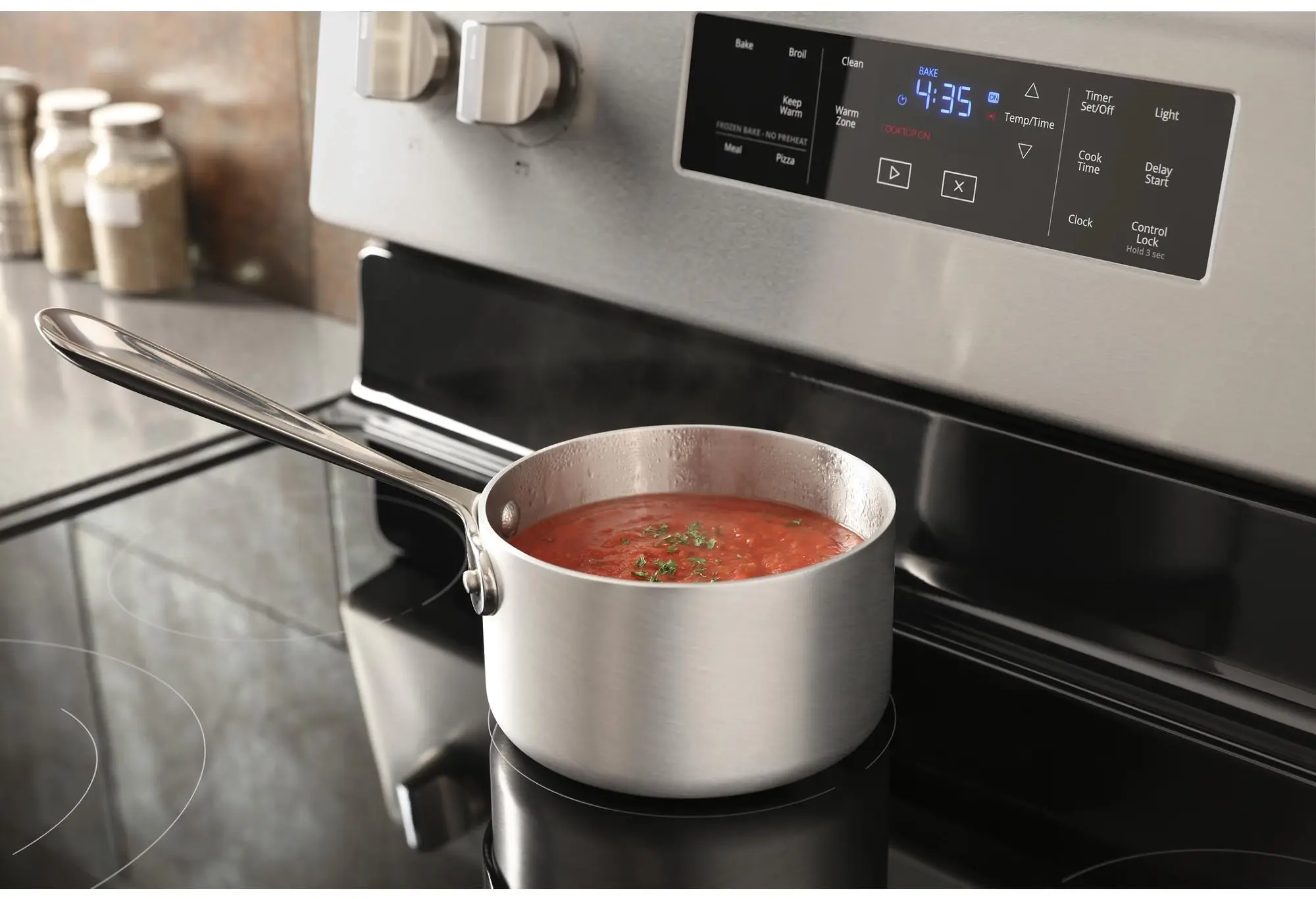 Whirlpool WFE525S0HS Black on Stainless Steel