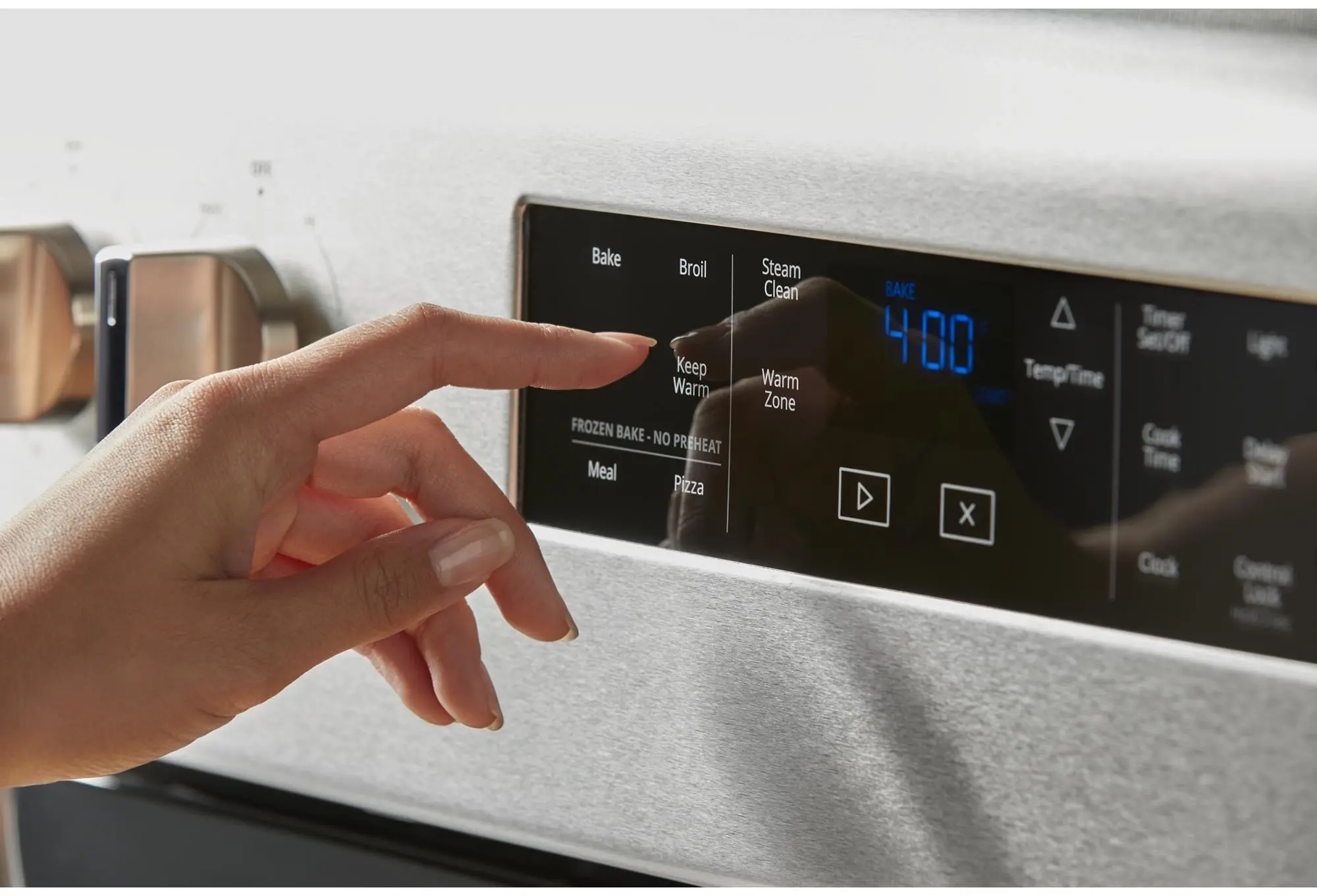 Whirlpool WFE525S0HS Black on Stainless Steel