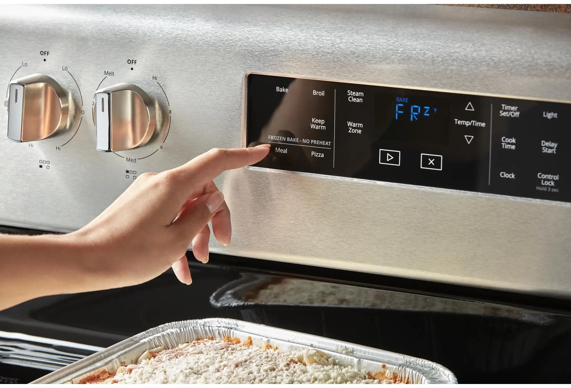 Whirlpool WFE525S0HS Black on Stainless Steel