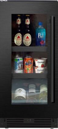 XO XOU15BCGBSL Beverage Center 15 inch: Black Stainless Glass, Le...