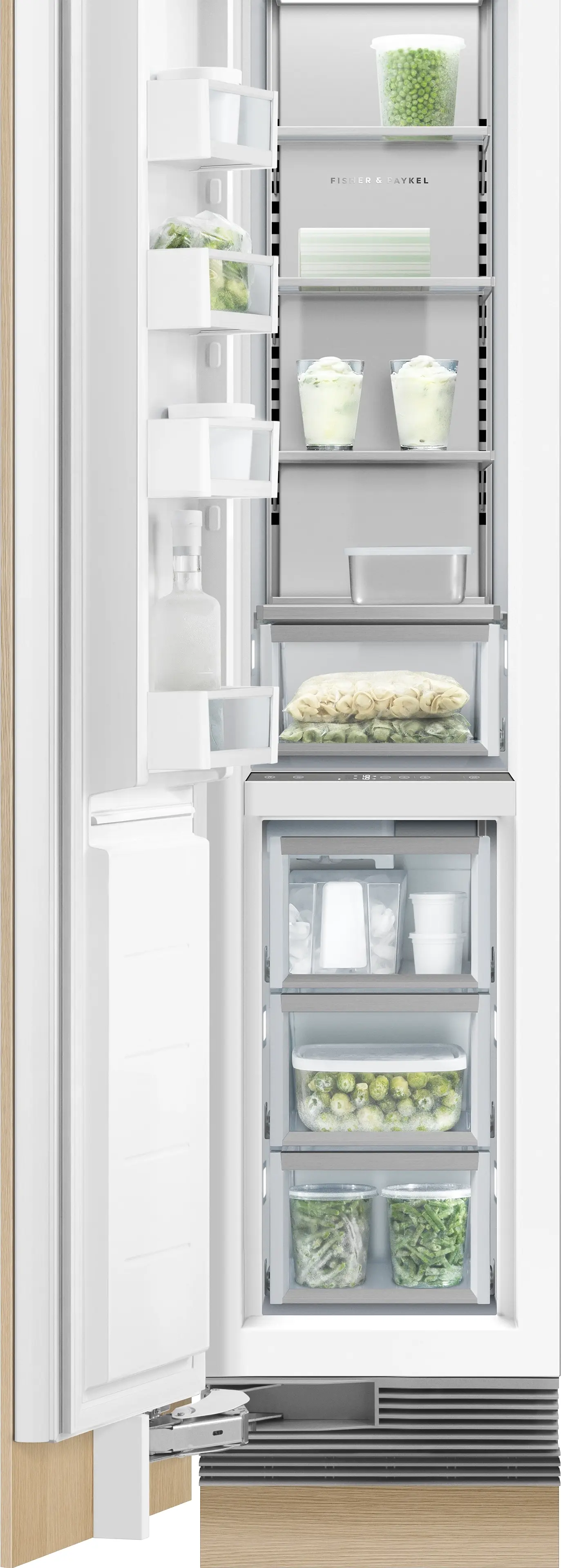 Fisher Paykel RS1884FLJ1 Panel Ready, Left Hinge with White Interior