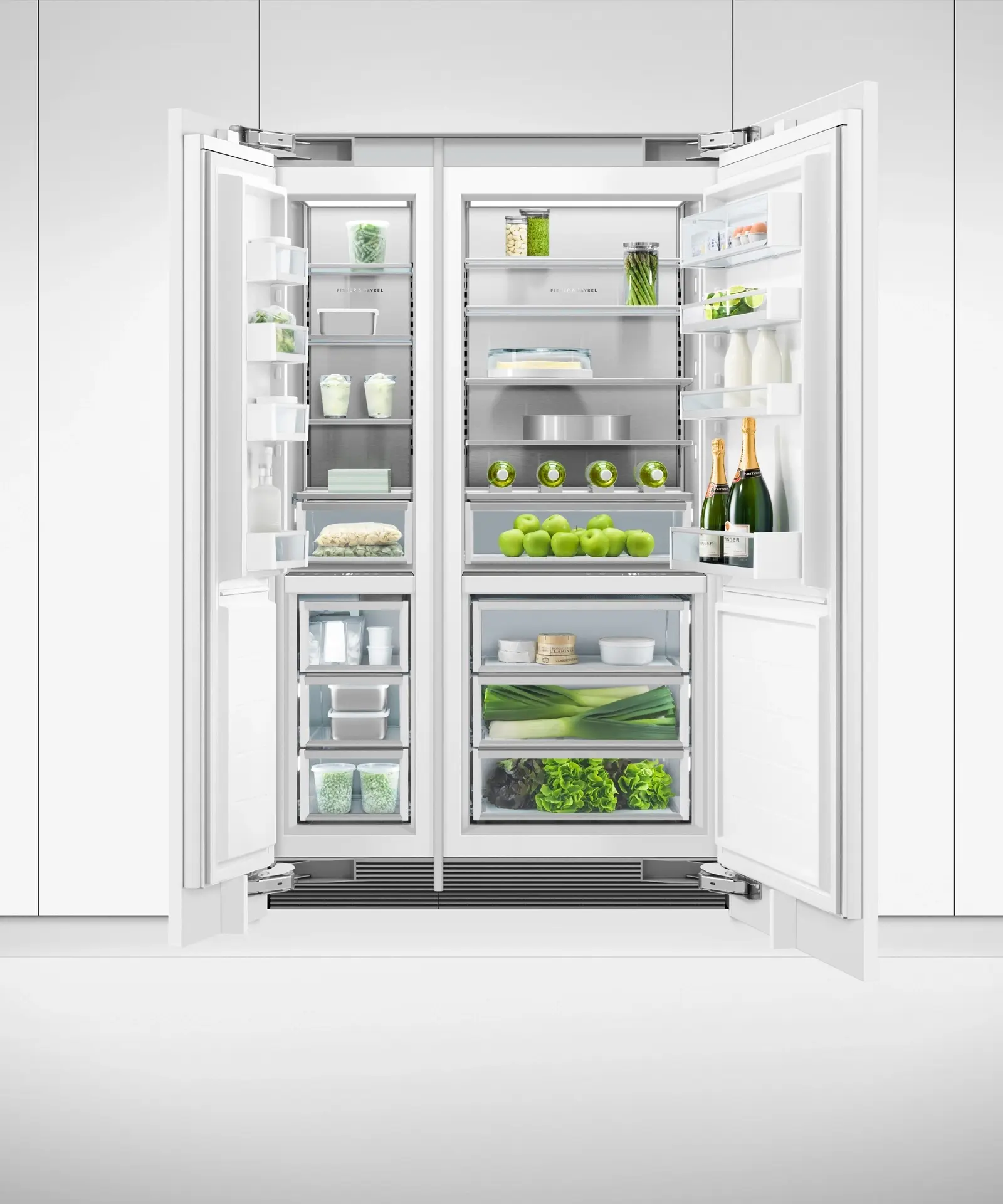 Fisher Paykel RS1884FLJ1 Panel Ready, Left Hinge with White Interior
