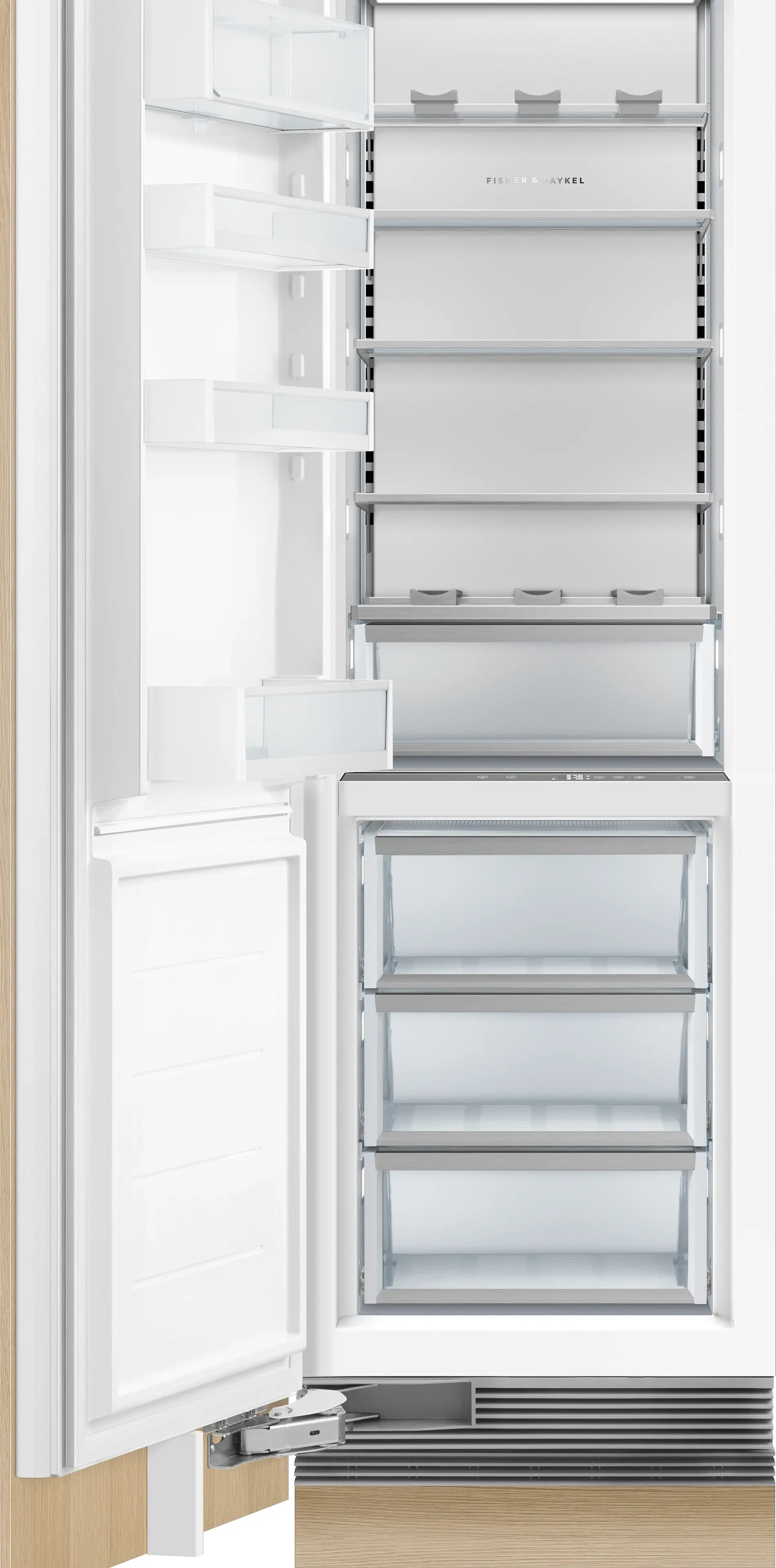 Fisher Paykel RS2484SL1 Panel Ready, Left Hinge with White Interior