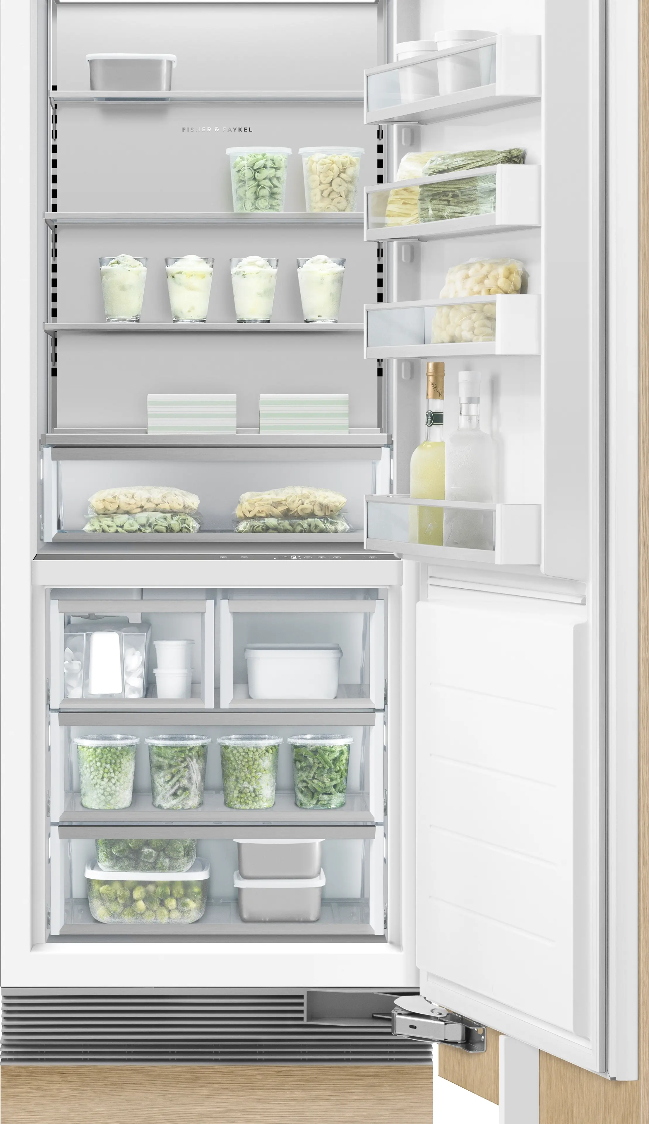 Fisher Paykel RS3084FRJ1 Panel Ready, Right Hinge with White Interior