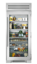 36 Inch Refrigerator Column with 25.5 cu. ft. Capacity, 3 Adjustable/Removable Shelves, 1 Fixed Shelf, 3 Drawer Bins, Forced-Air Refrigeration System, LED Lighting, and True Precision® Control